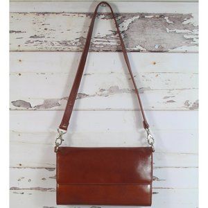 HOBO Florence Italian Leather Shoulder Bag Sienna